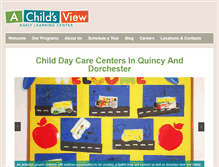 Tablet Screenshot of achildsviewcenters.com